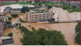 江西赣江上游继续发布洪水红色预警